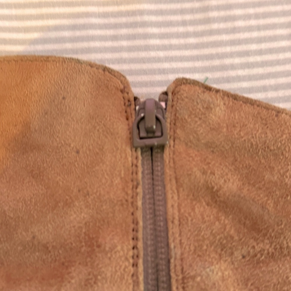 ⭐️THE NORTH FACE Leather Wedge Waterproof Zip Boots, Sz. 10, Excellent! 🤍 - Picture 12 of 15
